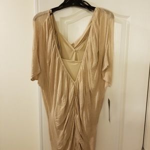 Gold party dress